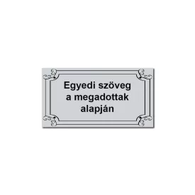   Öntapadós műanyag tábla egyedi felirattal ajándékdobozra