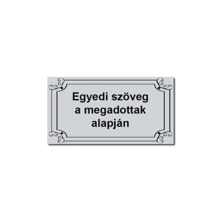 Öntapadós műanyag tábla egyedi felirattal ajándékdobozra