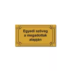 Öntapadós műanyag tábla egyedi felirattal ajándékdobozra