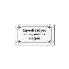 Öntapadós műanyag tábla egyedi felirattal ajándékdobozra