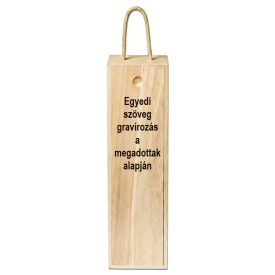 Fa boros doboz gravírozás egyedi szöveggel