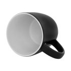 Rozsdamentes acél fekete bögre egyedi szöveggel