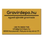 Műanyag cégtábla gravírozás