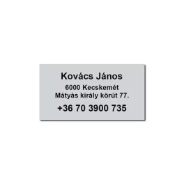 Csónak névtábla