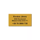 Csónak névtábla uv álló műanyagból