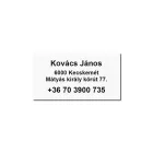 Csónak névtábla uv álló műanyagból