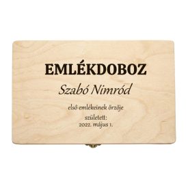 Fenyőfa emlékőrző doboz 30×20 cm