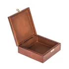 Fa doboz egyedi szöveggel gravírozva 16×16 cm