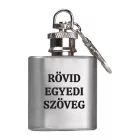 Mini flaska kulcstartó egyedi szöveggel