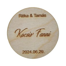 Esküvői kör fa ültető kártya