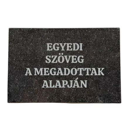 Gránit sírtábla, emléktábla gravírozás egyedi szöveggel