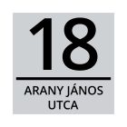 Műanyag házszámtábla gravírozás