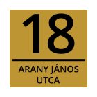 Műanyag házszámtábla gravírozás