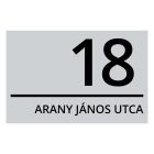 Műanyag házszámtábla gravírozás