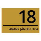 Műanyag házszámtábla gravírozás