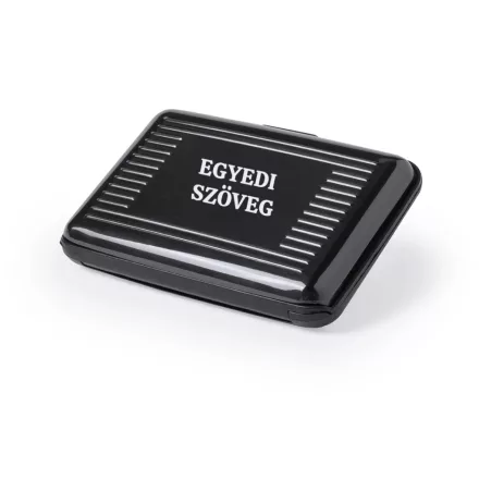 Műanyag kártyatartó RFID védelemmel egyedi szöveggel
