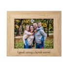 Fényképkeret egyedi szöveggel gravírozva 10x15 fekvő