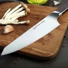 Prémium rozsdamentes acél séfkés egyedi szöveg gravírozással