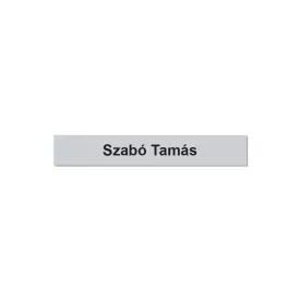 Postaláda, ajtó öntapadós műanyag névtábla