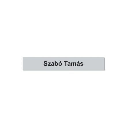 Postaláda, ajtó öntapadós műanyag névtábla
