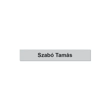 Postaláda, ajtó öntapadós műanyag névtábla