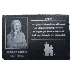 Pala sírtábla, emléktábla gravírozás