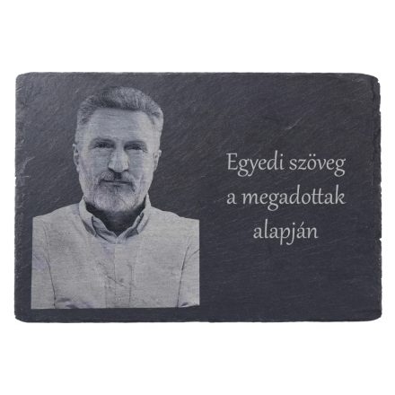 Pala kőtábla gravírozás saját fotóval