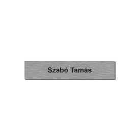 Postaláda, ajtó öntapadós rozsdamentes acél névtábla