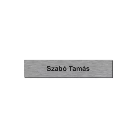 Postaláda, ajtó öntapadós rozsdamentes acél névtábla