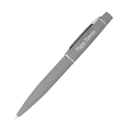 Fém gumírozott golyóstoll egyedi név gravírozással