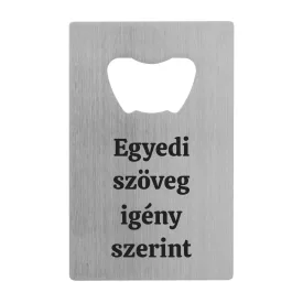 Üvegnyitó gravírozás egyedi szöveggel