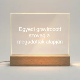 Üveg LED talppal