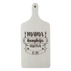 Bükk vágódeszka gravírozás konyhás mintával