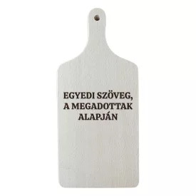 Bükk vágódeszka gravírozás egyedi szöveggel