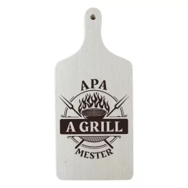 Bükk vágódeszka gravírozás Apa a grill mester mintával
