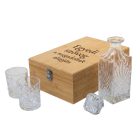 Whisky szett egyedi szöveggel gravírozva